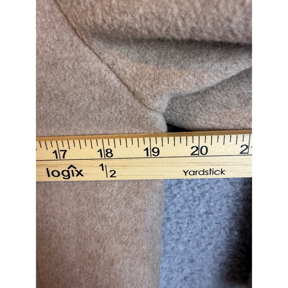 J.Crew Wool Cashmere Double Breasted Pea Coat Camel Tan Jacket Womens 10 - Picture 5 of 7